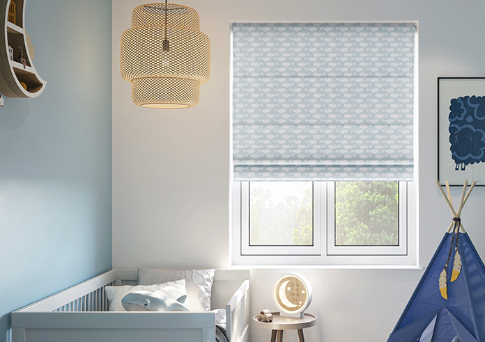 Whaling Around, Shell Grey - Roman Blind - Image 3